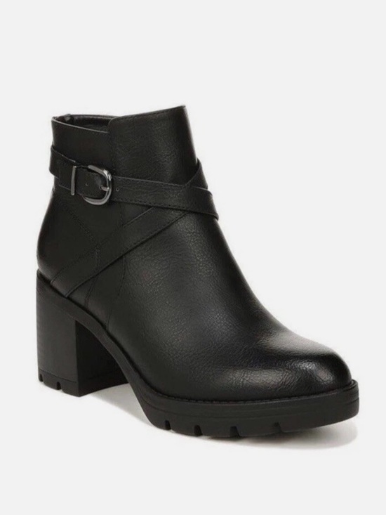 Naturalizer Shoes - Naturalizer Madalynn Boots Women Black Block Heel Ankle Bootie Casual Moto Sz 10
